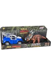 Set Veículo Todo-o-terreno Azul e Triceratops Com Luzes e Sons