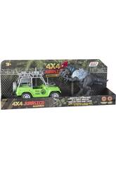Set Veículo Todo-o-terreno Verde e Tiranossauro Rex Com Luzes e Sons