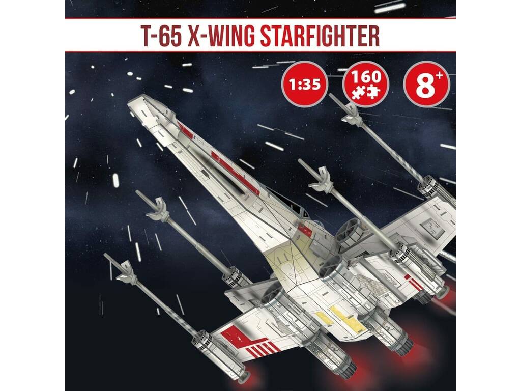 Star Wars Puzzle 4D T-65 Caza Estelar Ala X World Brands SW803116