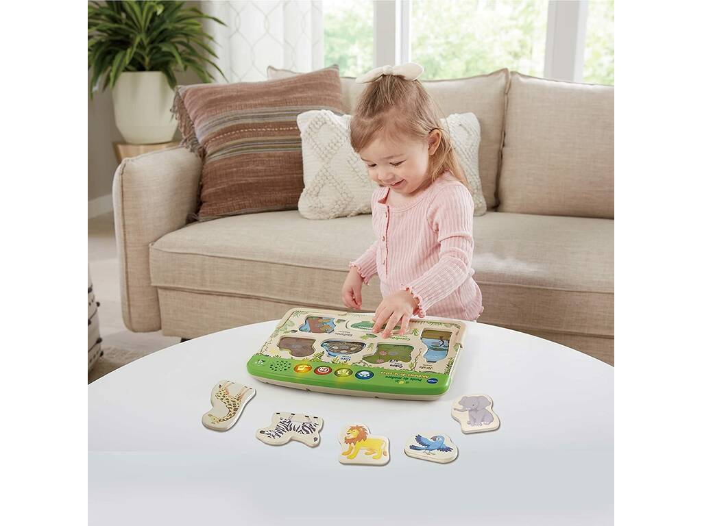 Puzzle Eco in Legno Animali della Giungla Vtech 613647