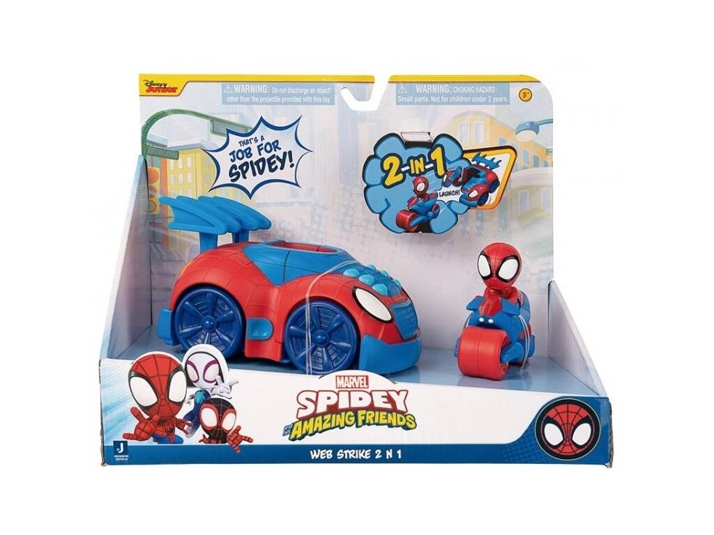 Spiderman Marvel Spidey and His Amazing Friends Lanzatelarañas 2 en 1 Jazwares SNF0113