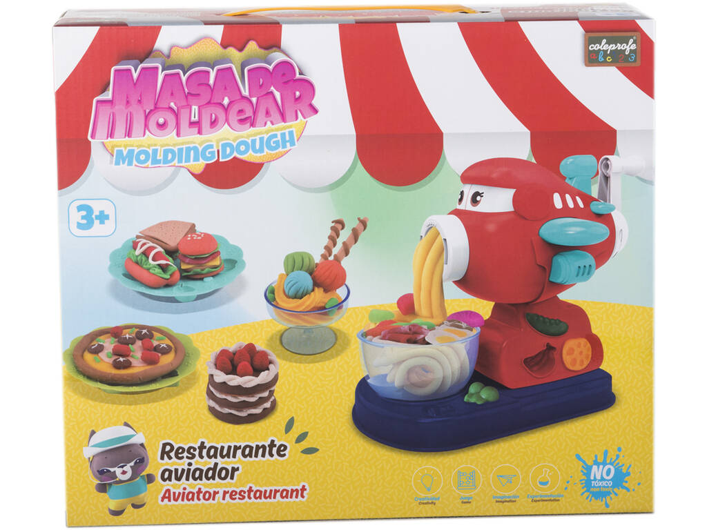 Set d'extrudeuse pour avion en pâte à modeler avec 4 pots et accessoires