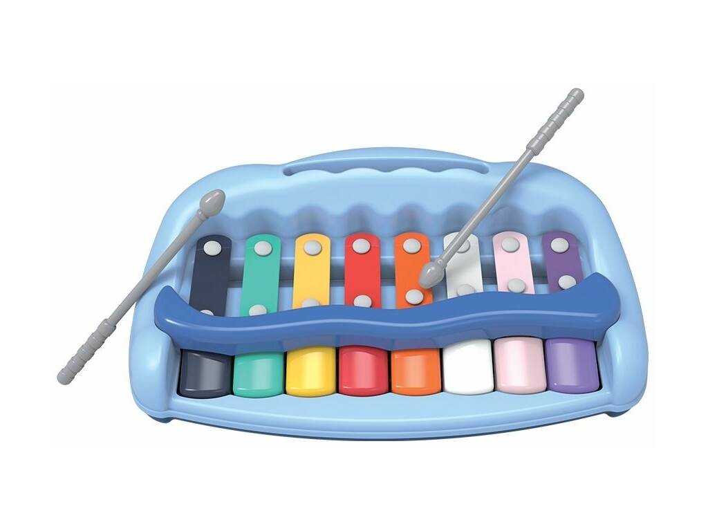 Xilofono Piano per bambini 2 in 1 blu