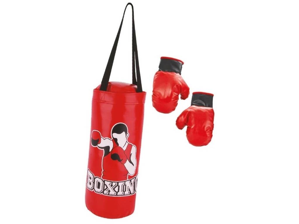 Sacco da boxe con guantoni
