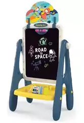 Lavagna Spaziale 2 in 1 con Gesso, Numeri e Lettere