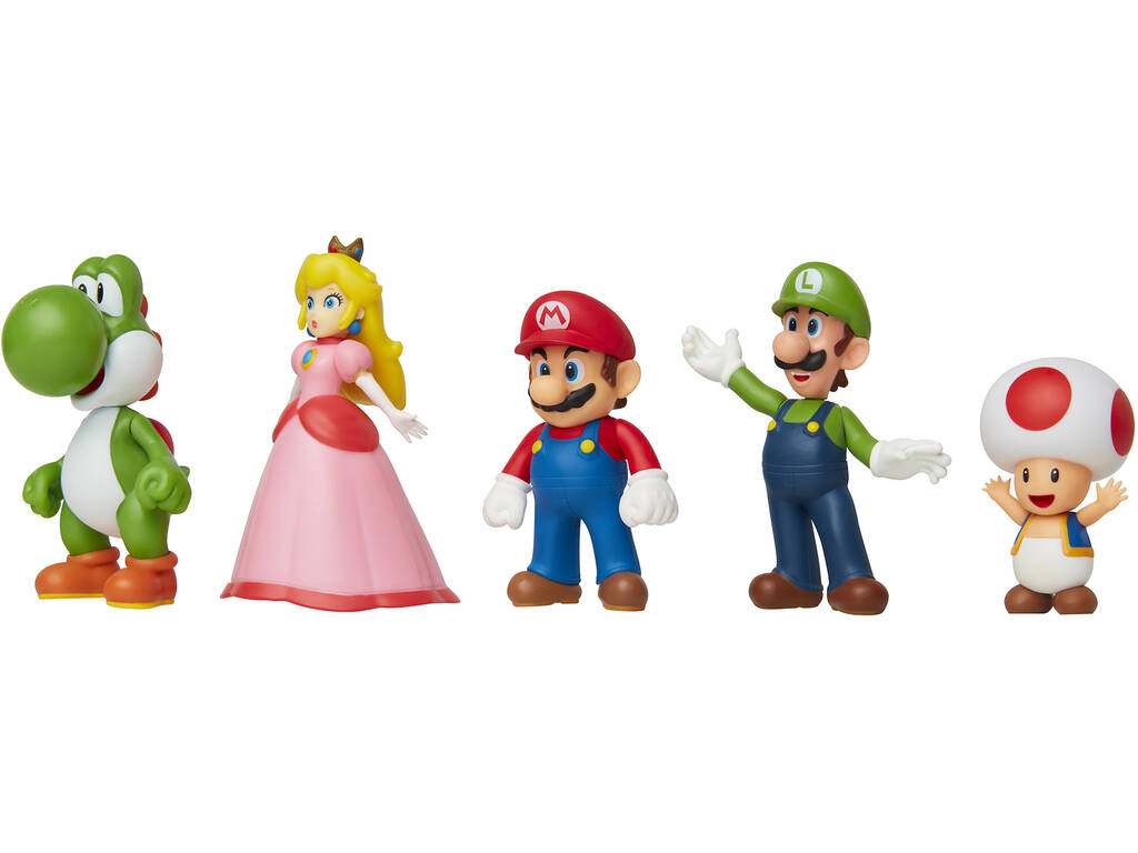 Pack de figurines Super Mario 5 Mario et ses amis Jakks 400904