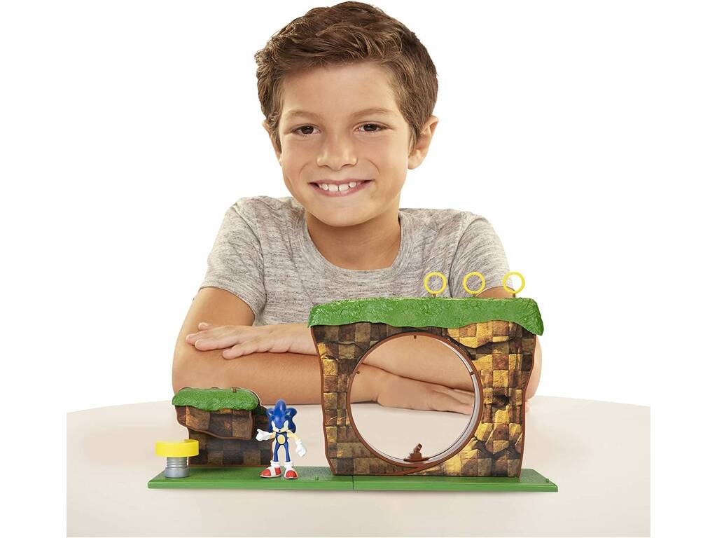 Sonic Playset Zona della Collina Verde Jakks 40393