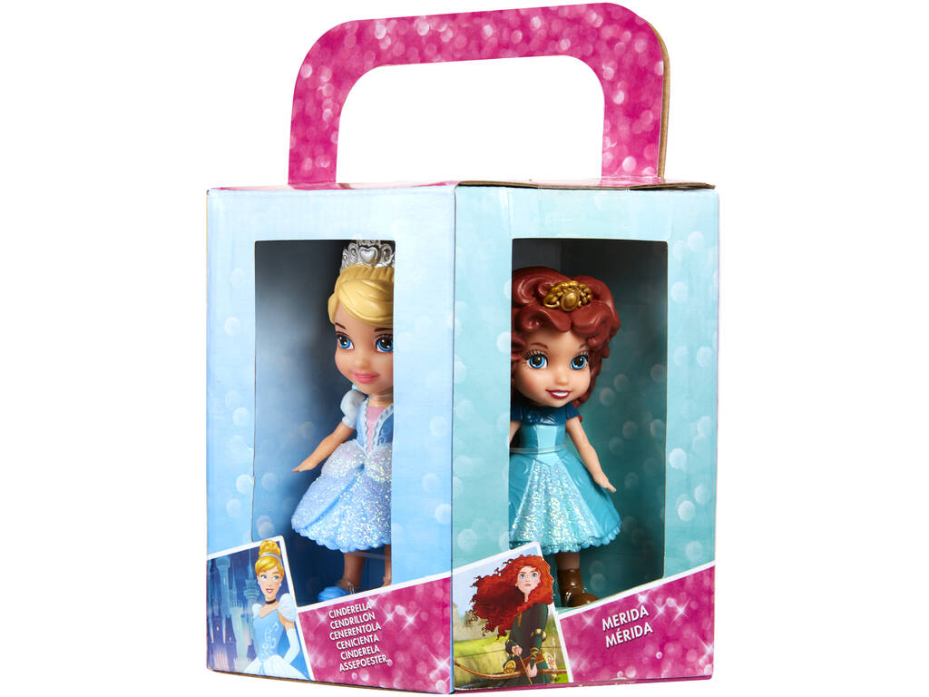 Princesas Disney 7 cm. Mini Toddler Gift Set 6 Piezas Jakks 73256