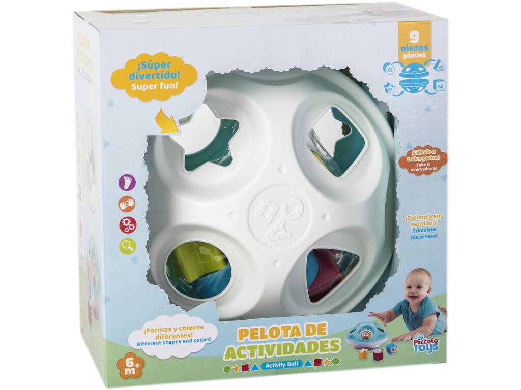 Ballon d'activité pour enfants avec 9 pièces