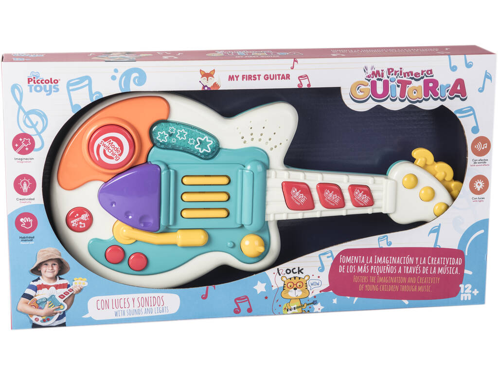Chitarra per bambini con luci e suoni