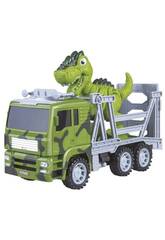 Trailer et dinosaure avec lumières et sons