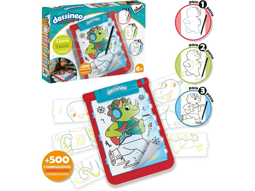 Personnages Dessineo Pas à Pas Diset 60198