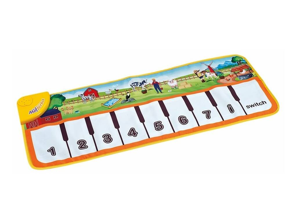 Tapis de piano pour enfants 100x40 cm. Animaux