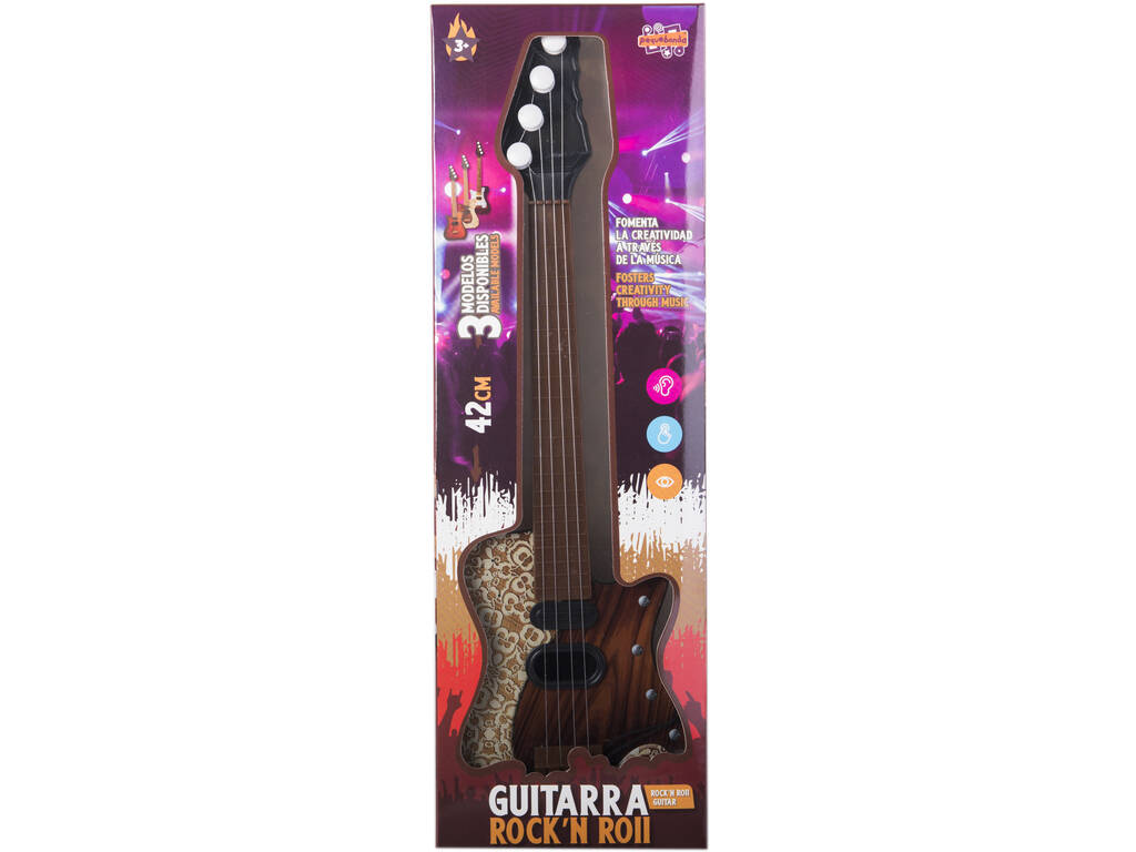 Guitare rock 42 cm. Marron