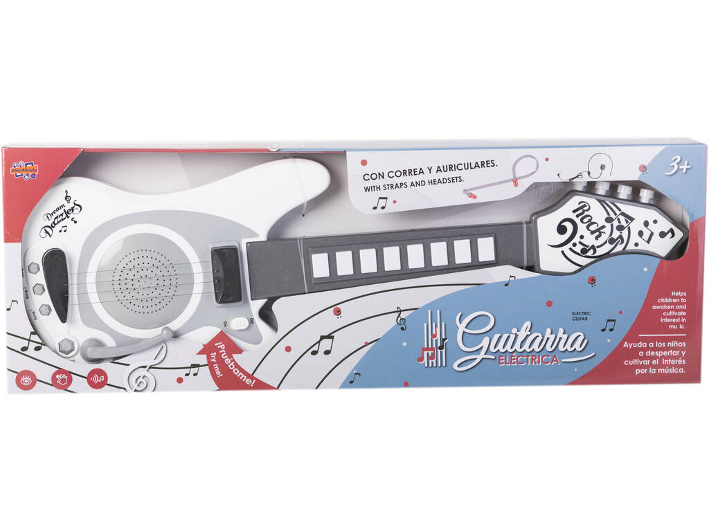 Chitarra elettrica per bambini bianca