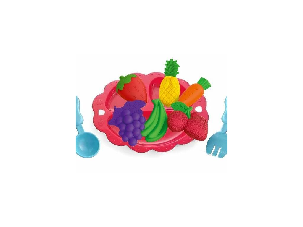 Set Plastilina Stampi di frutta 4 Buste