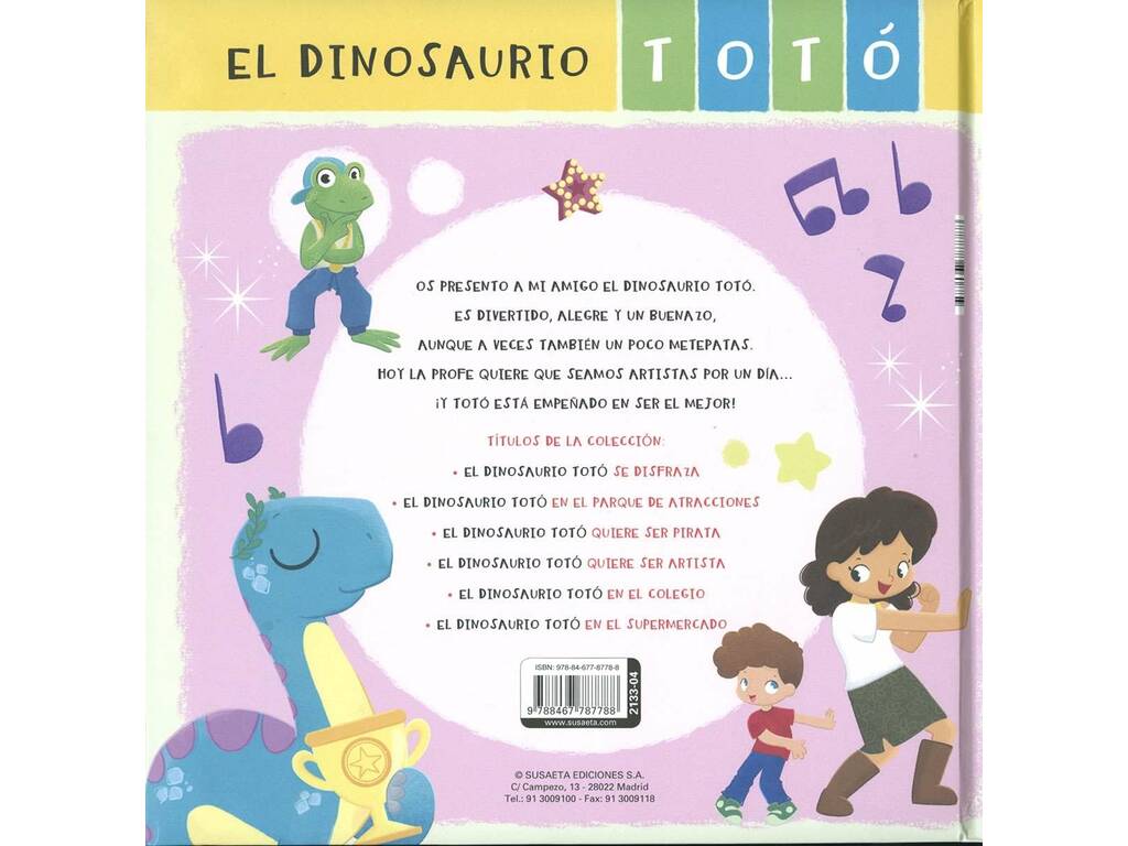 Il Dinosauro vuole essere un artista Susaeta S2133004