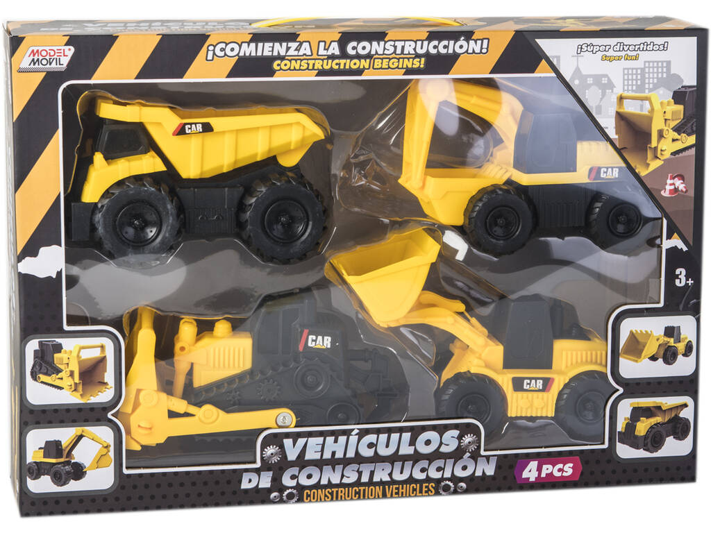 Ensemble 4 véhicules de construction