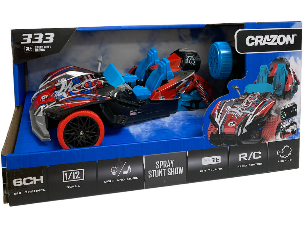 Auto radiocomandata 333 Speed Drift Racing Rosso con Luce