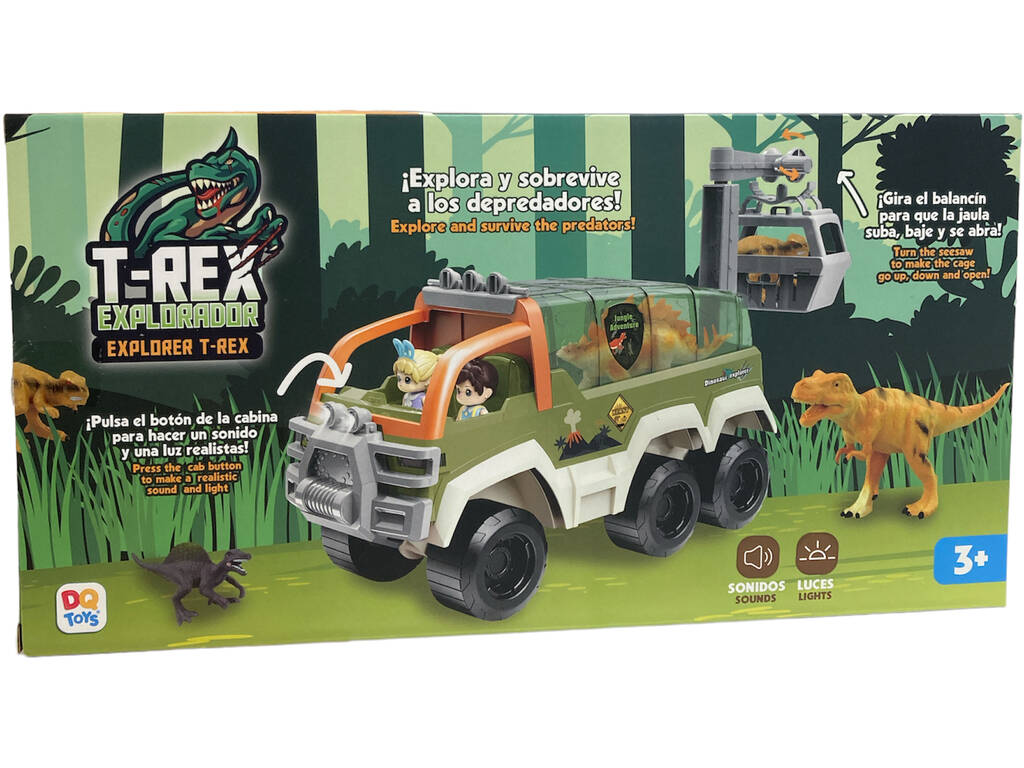 Van Dinosaur Explorer avec lumières et sons
