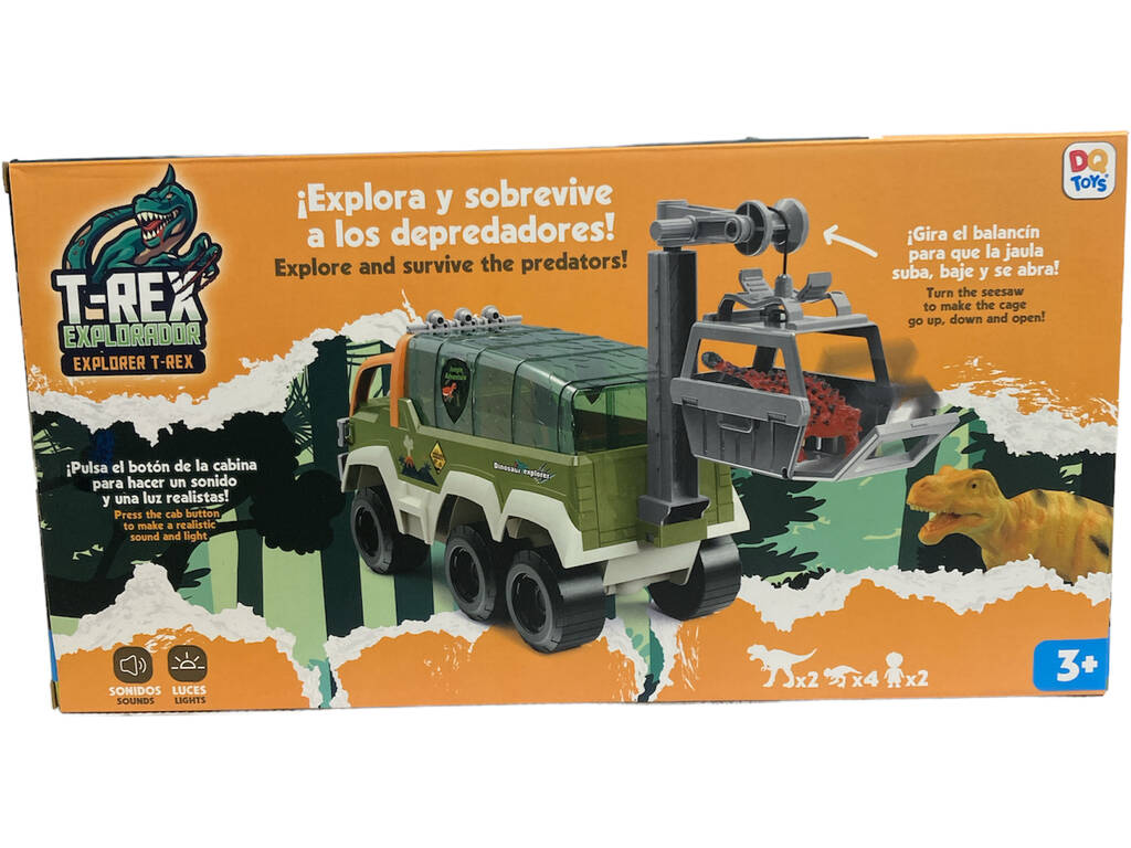 Van Dinosaur Explorer avec lumières et sons