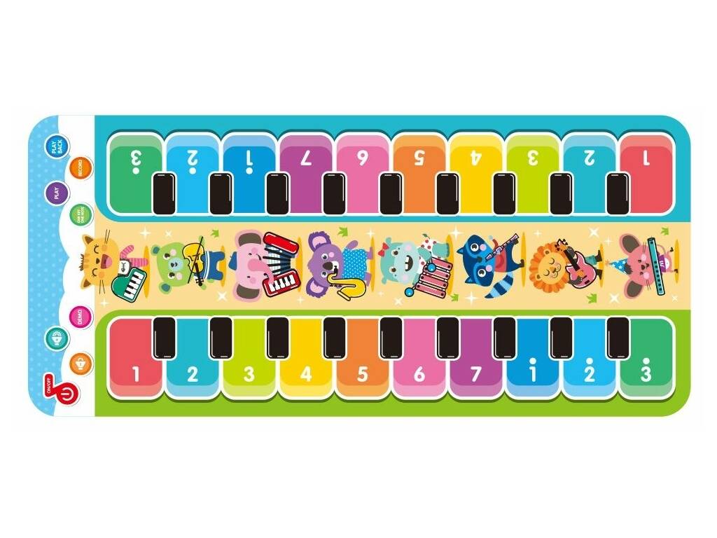 Tappeto musicale con doppio piano 110x50 cm