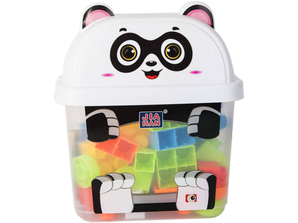 Pandabären-Würfel mit 30 Bausteinen