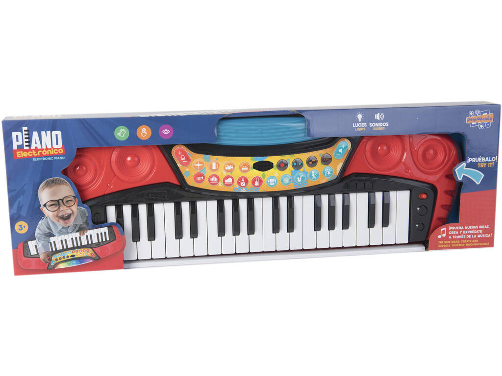 Tastiera per bambini 53 cm. con luci e suoni