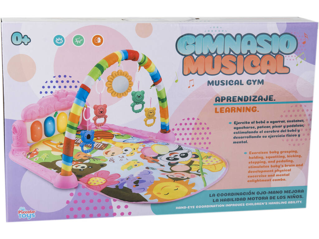 Gimnasio Musical Infantil Rosa Animalitos Selva Multiactividades