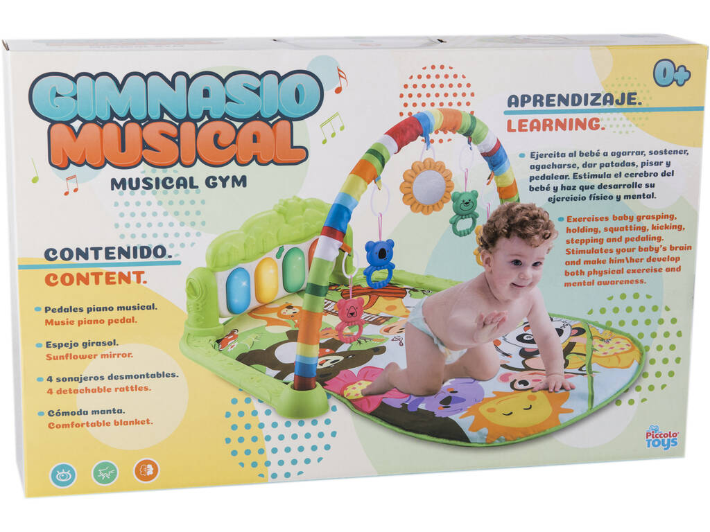 Palestra Musicale per Bambini Verde Animali della Giungla Multiattività