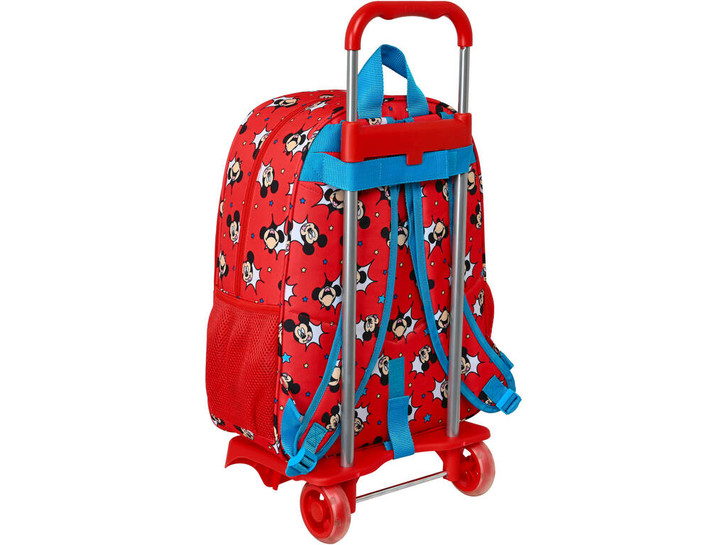 Zaino con Trolley 905 Mickey Mouse Happy Smile Safta 612214313