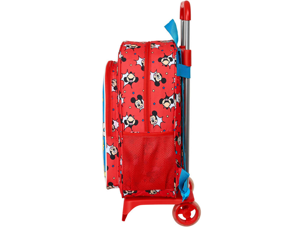Zaino con Trolley 905 Mickey Mouse Happy Smile Safta 612214313