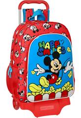Mochila Com Carro 905 Mickey Mouse Happy Smile Safta 612214313