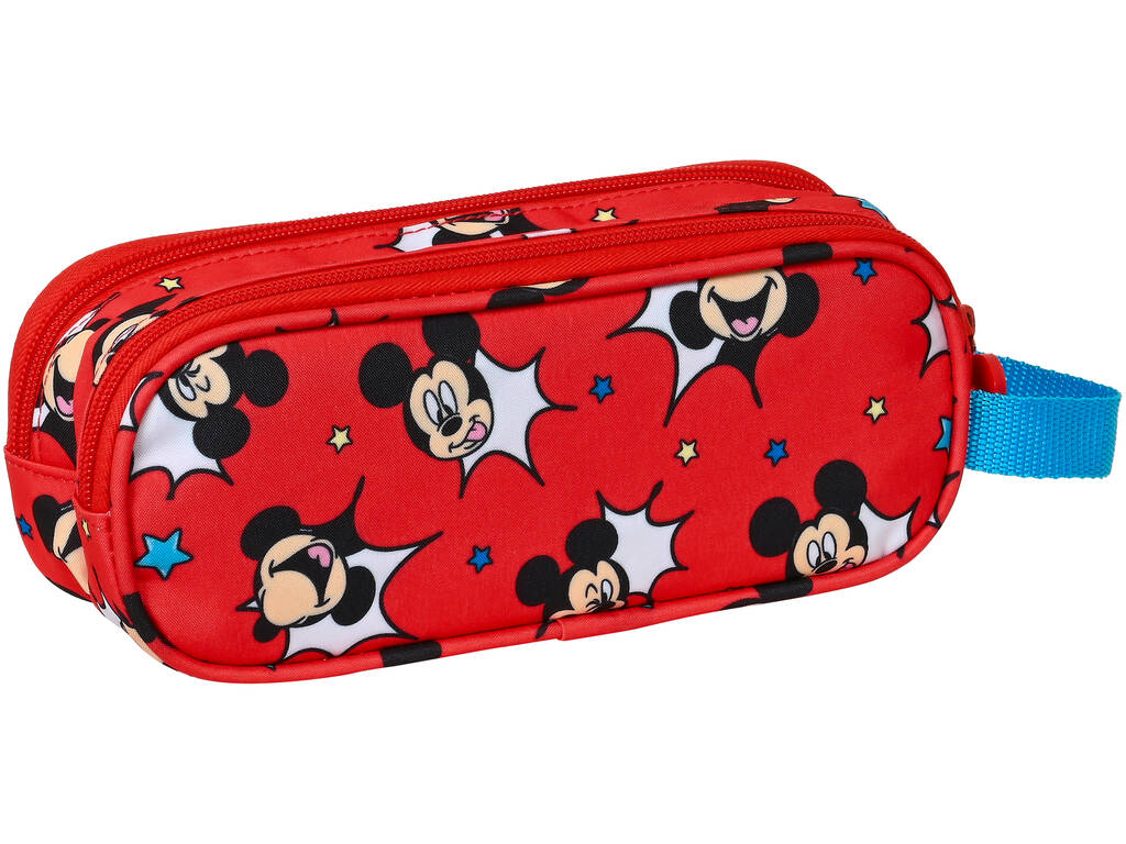 Astuccio Doppio Mickey Mouse Happy Smile Safta 812214513