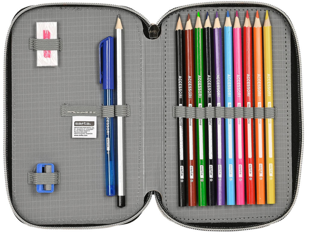 Nerf Neon Double Trousse à crayons 28 pièces Safta 412240854
