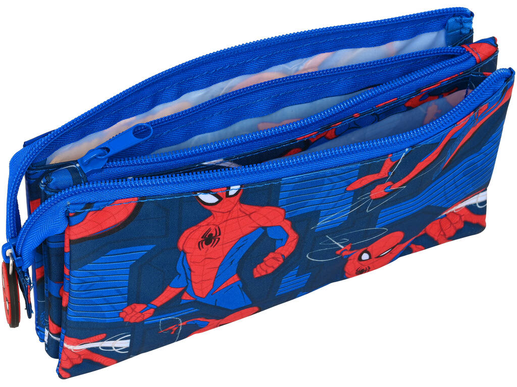 Portatodo Triple Spiderman Great Power Safta 812243744
