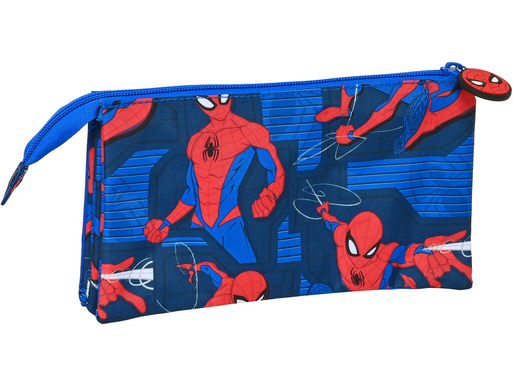 Portatodo Triple Spiderman Great Power Safta 812243744