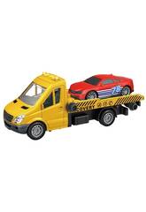 Véhicules Spéciaux Pack Grue avec voiture rouge
