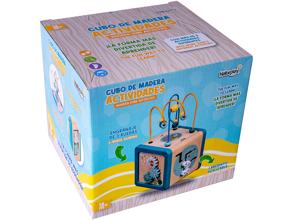 Cubo Legno per Bambini Multiattività