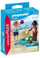 Playmobil besonders Plus Kinder mit Wasserballons 71166