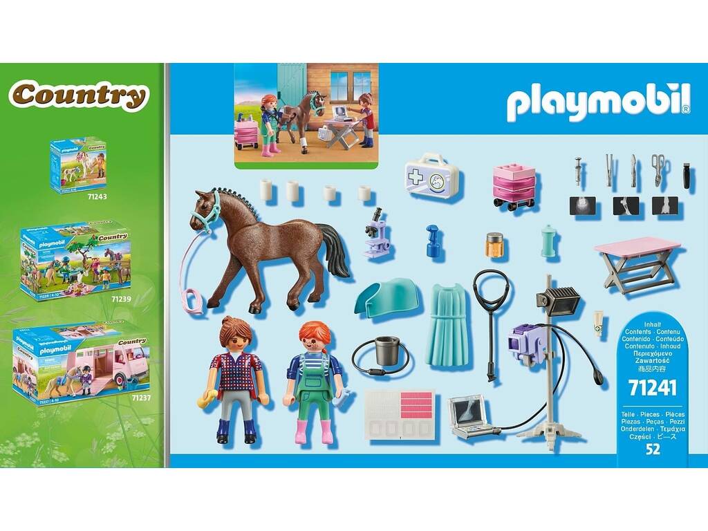 Playmobil Country Veterinario di cavalli 71241