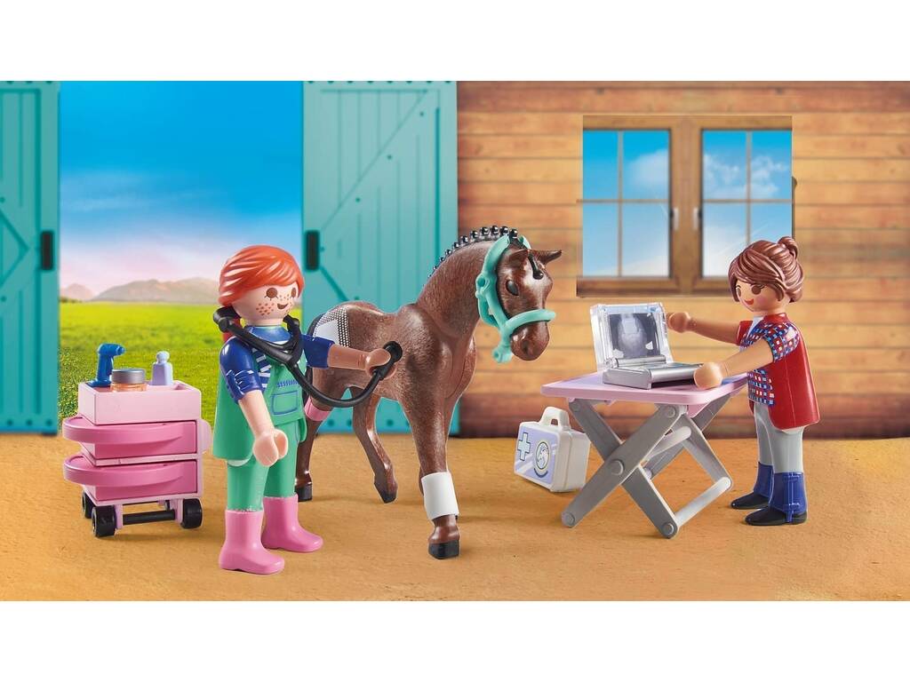Playmobil Country Veterinario di cavalli 71241