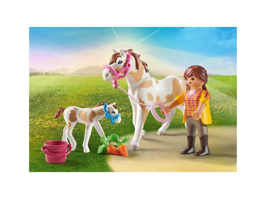 Playmobil Country Cavalo com Potro 71243