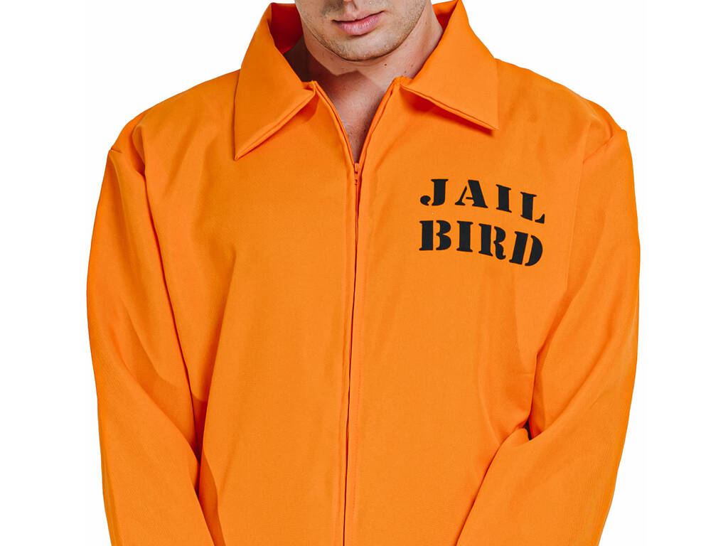 Costume Prigioniero Arancione Uomo Taglia M