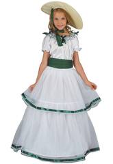 Costume de la Dame du Sud Fille Taille S