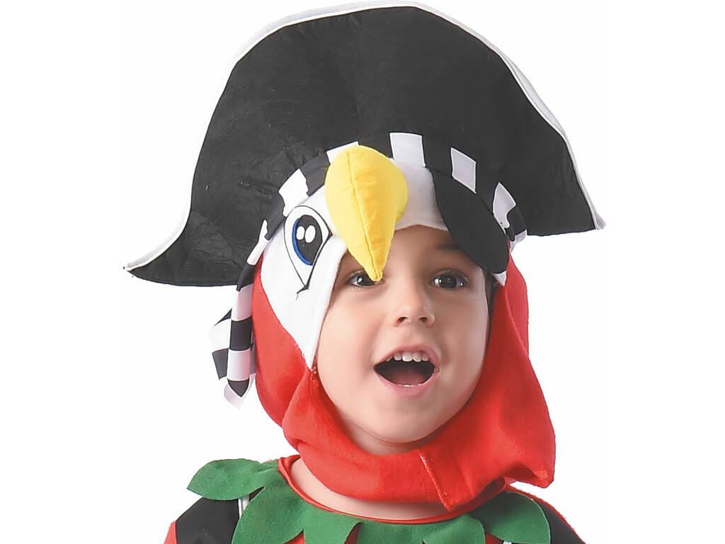 Traje Papagaio Pirata Bebé Tamanho M