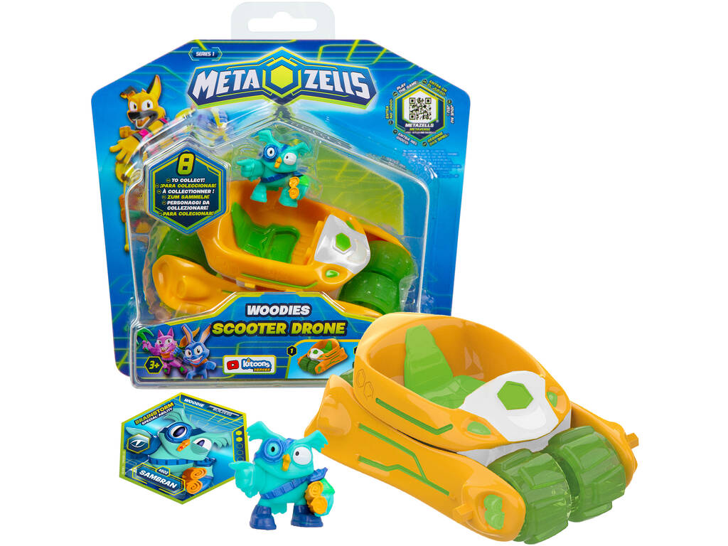 Metazells Scooter Drone Véhicule Orange avec Figure IMC Toys 910171