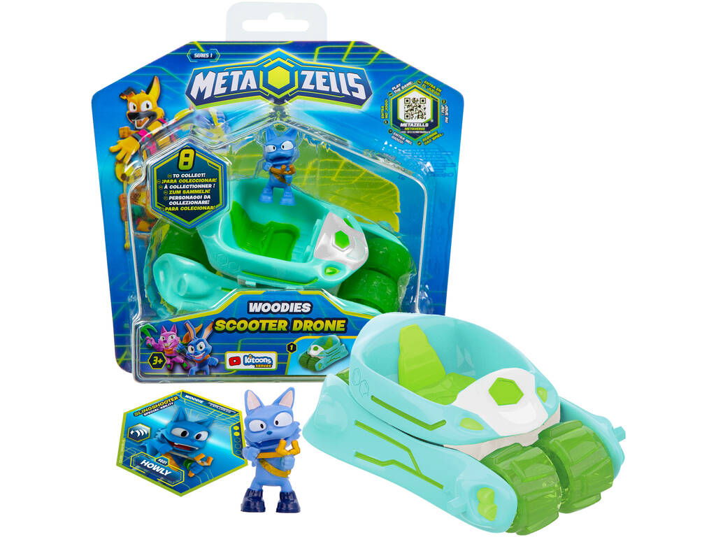 Metazells Vehículo Scooter Drone Azul con Figura IMC Toys 910188