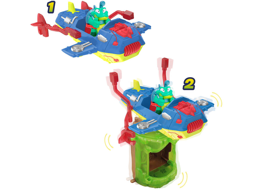 Avion de collection Metazells Véhicule bleu IMC Toys 910218