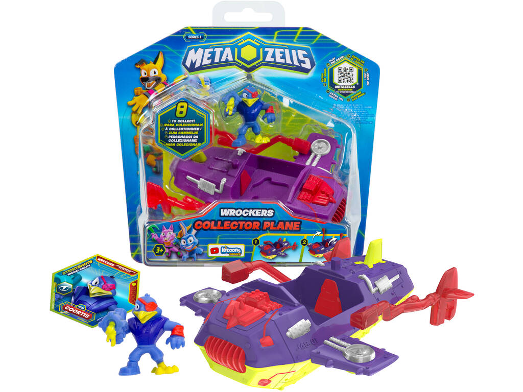 Véhicule avion de collection Metazells violet IMC Toys 910225